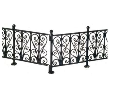 Dollhouse Miniature Wrought Iron Fence Set 